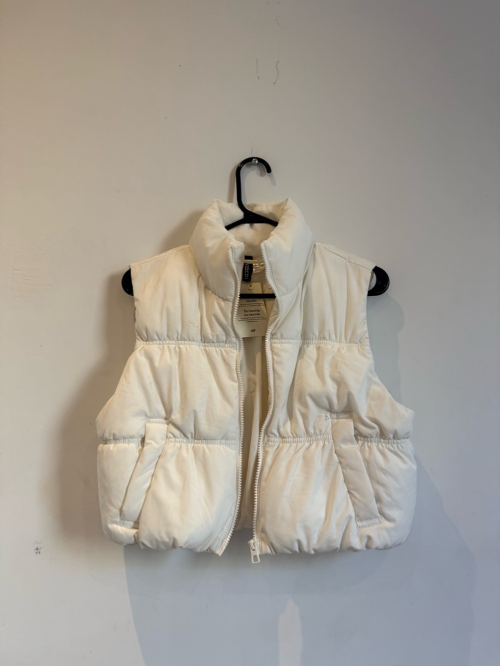 Hm Puffer Vest Jacket - White
